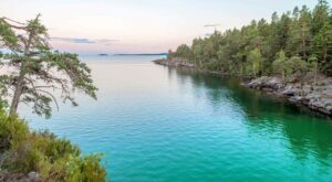 blue lagun Djäknesundet Vättern